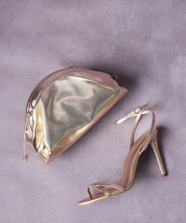 JYPSEY HEEL AND HAILEE BAG GOLD BUNDLE