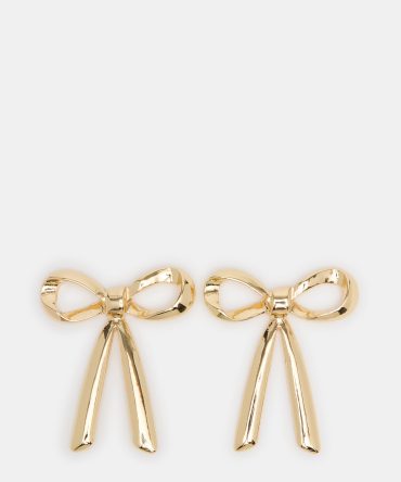 BOW EARRINGS GOLD