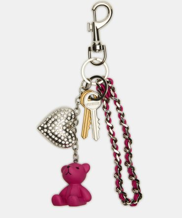 BEARY BAG CHARM FUCHSIA
