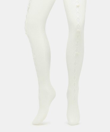 FISHNET PEARL TIGHTS OFF-WHITE
