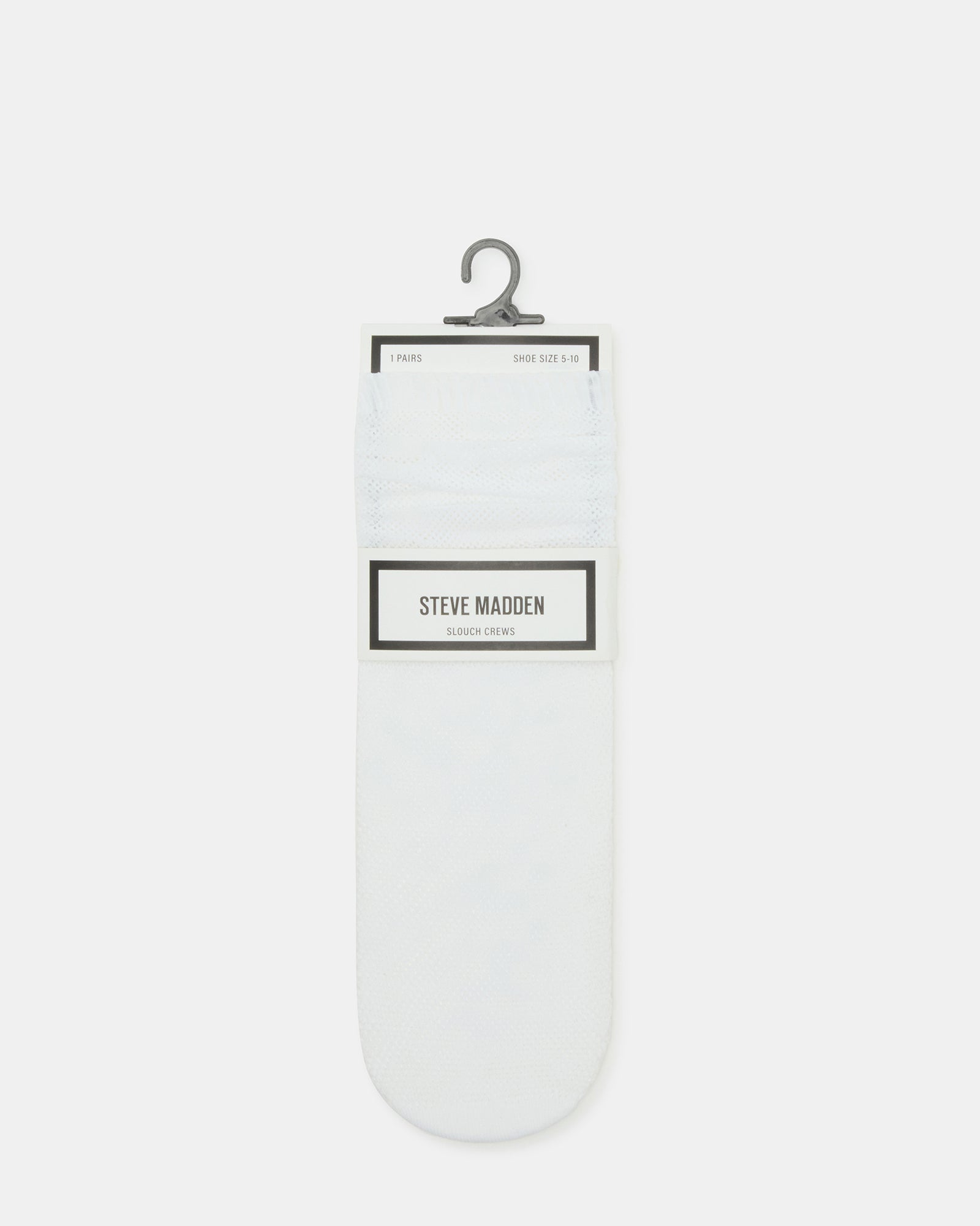 FISHNET SLOUCHY CREW SOCKS WHITE - Image 3