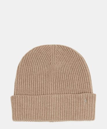 CLASSIC RIBBED KNIT BEANIE CAMEL