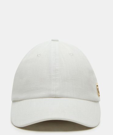 LINEN BASEBALL CAP CREAM