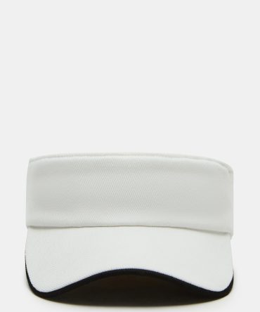 EMBROIDERED VISOR WHITE