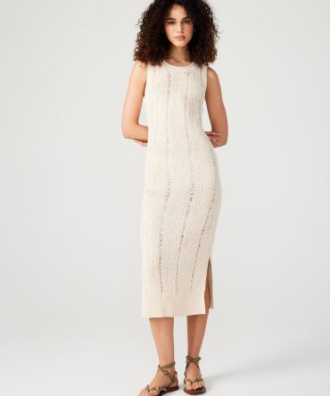 AMIRAH SWEATER DRESS BEIGE