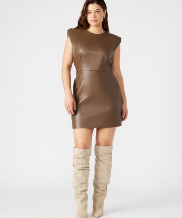 BELEN DRESS BROWN