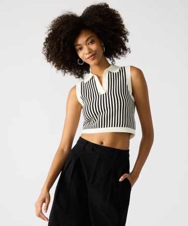 AMERY SWEATER BLACK/WHITE