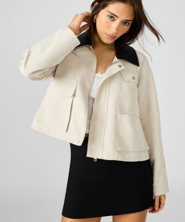 JUSTINA BARN JACKET OATMEAL