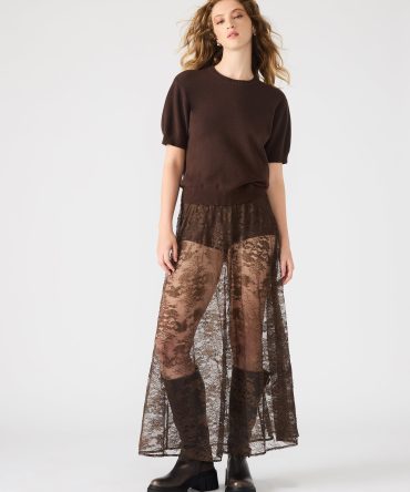 GISELA SKIRT DARK ESPRESSO