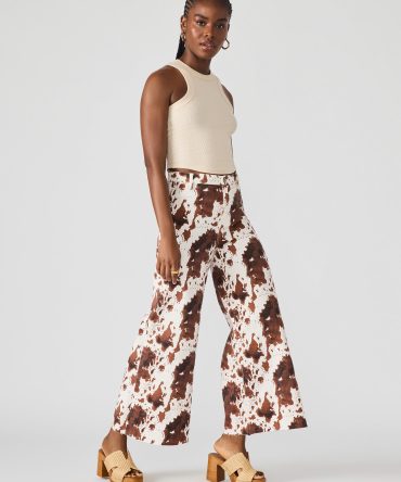 HARLI JEAN BROWN COW PRINT