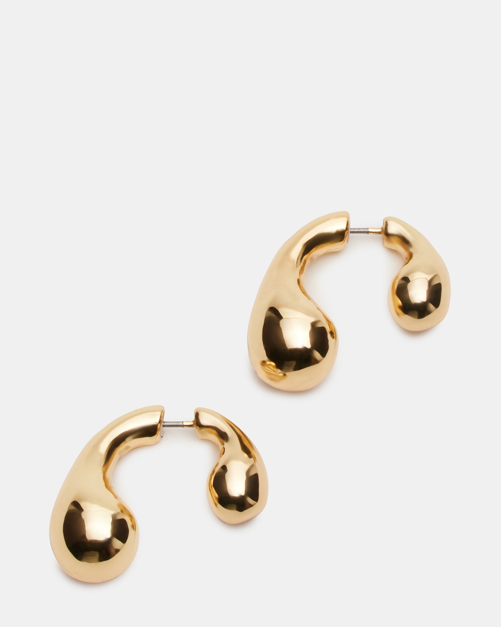 FRONT/BACK TEARDROP EARRINGS GOLD