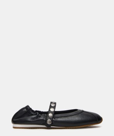 ANAYA BLACK LEATHER STUDS