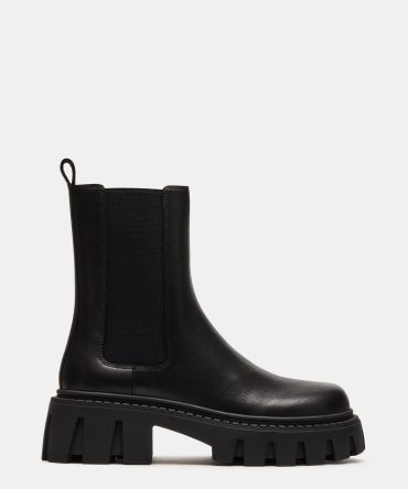 CHARGES BLACK LEATHER