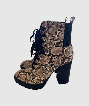 High-heeled Lace-up Bootie - SM REBOOTED - SM REBOOTED